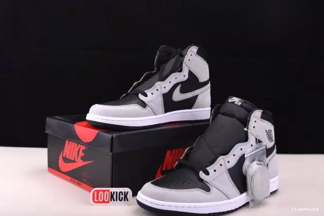 White Grey 1 Jordan Light Smoke Air 555088-035 High Retro Black 0605